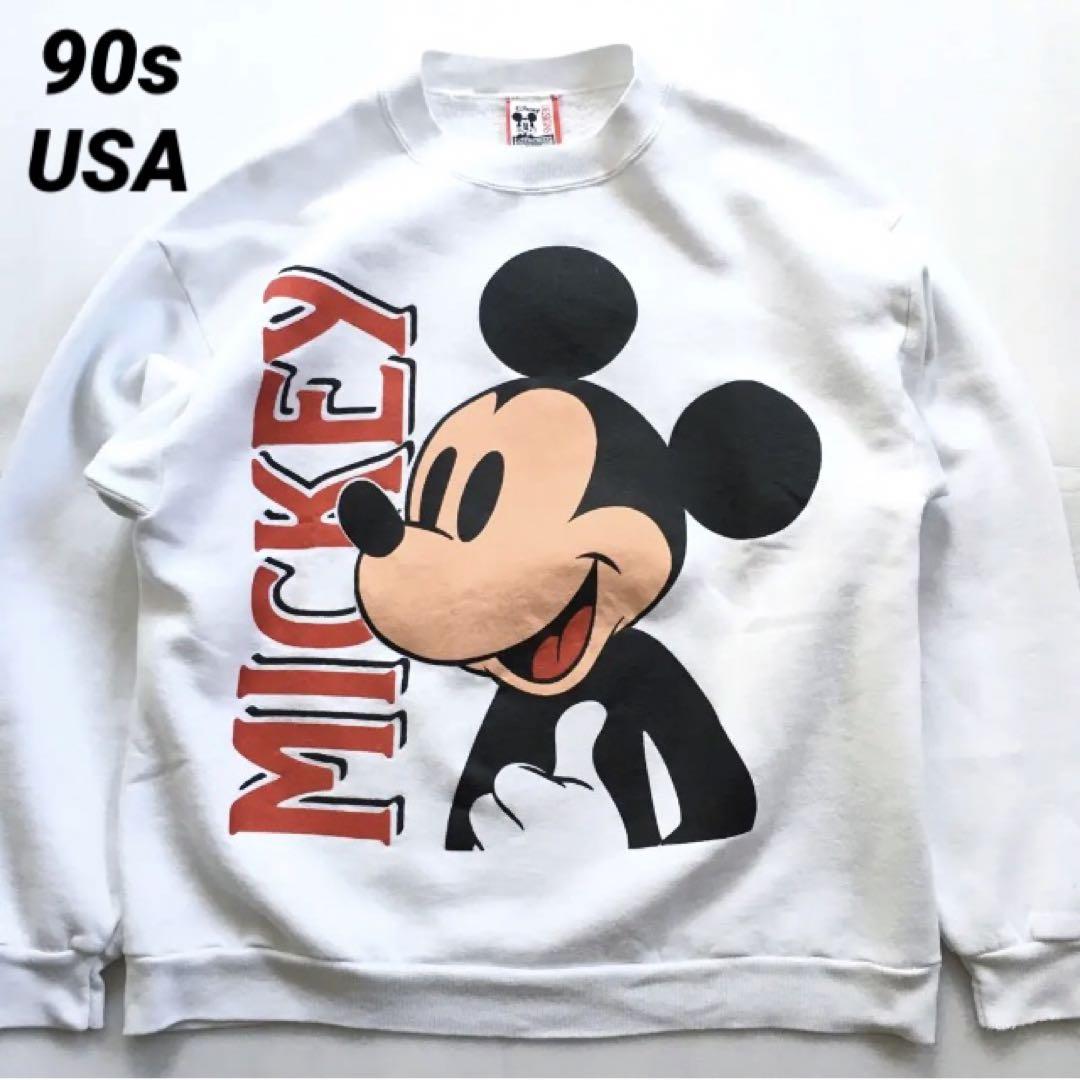 希少 ビンテージ 90s ミッキーマウス スウェット アメリカ製 サイズXL