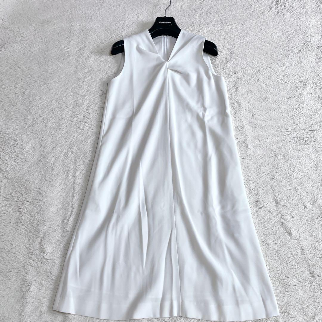 極美品 ADEAM アディアム ノースリーブ ワンピース ドレス