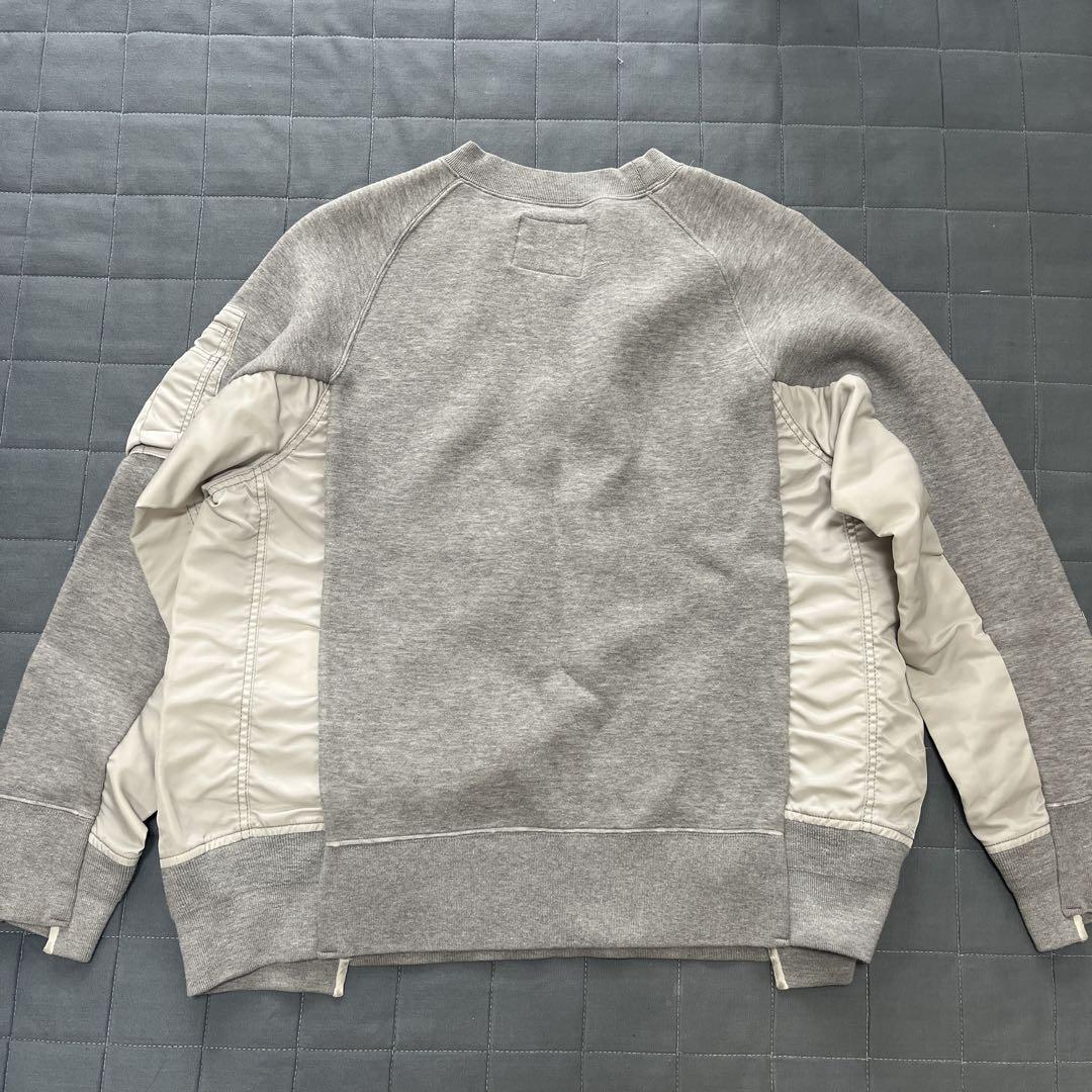 sacai Sponge Sweat MA-1 Pullover サイズ4