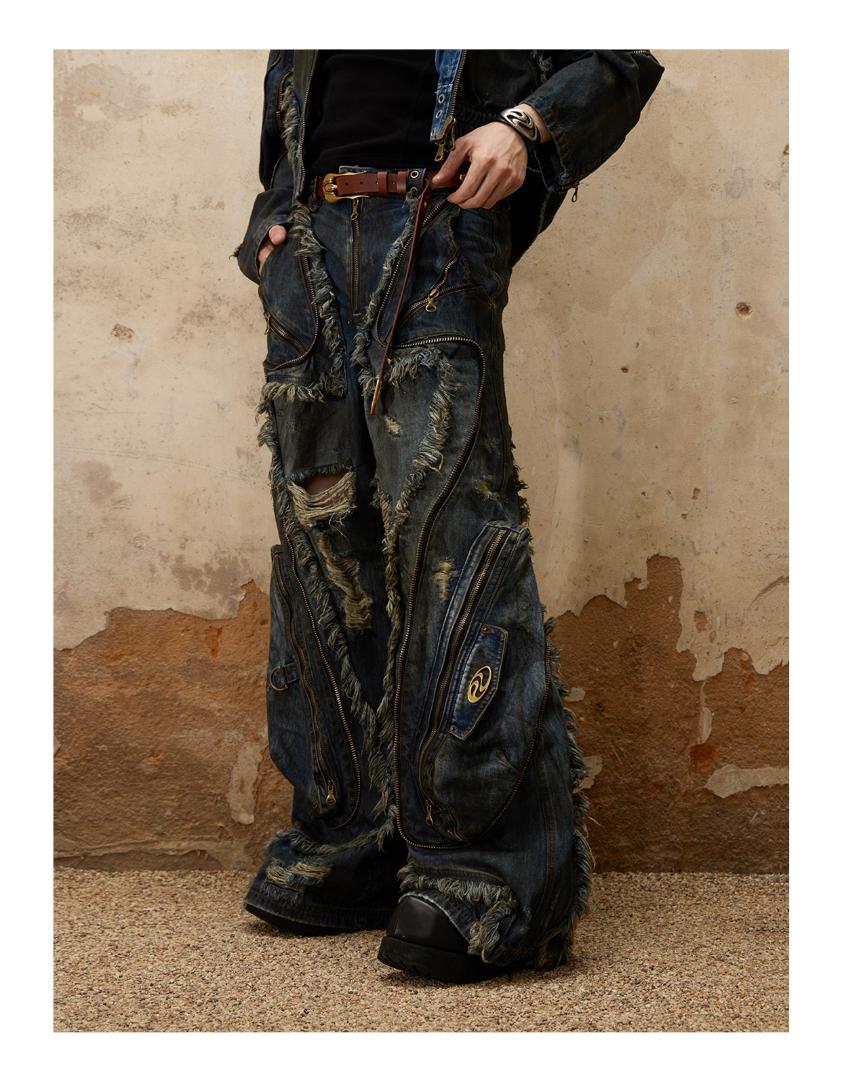 【期间限定】PERSONSOUL汚 デニム Alians Dirty Jeans