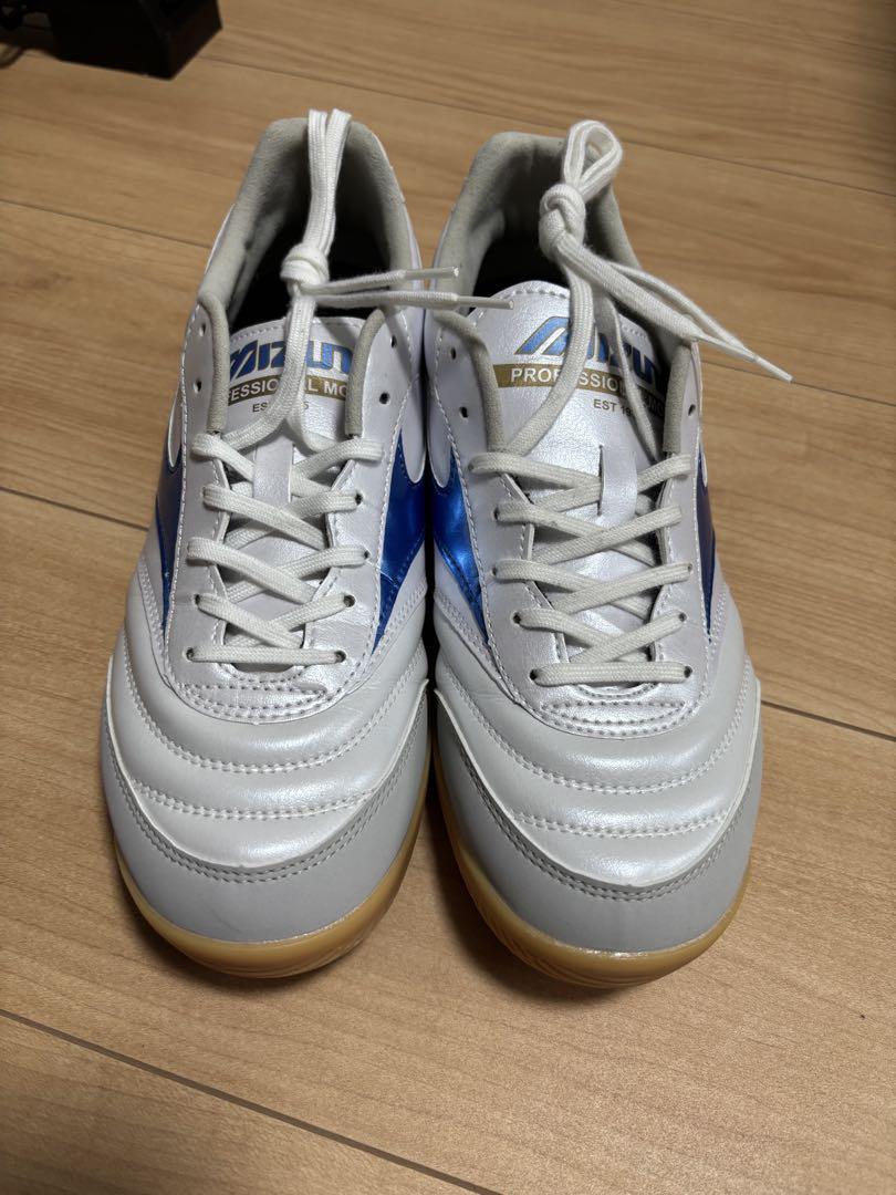MIZUNO SARA PRO IN フットサルシューズ ホワイト/ブルー