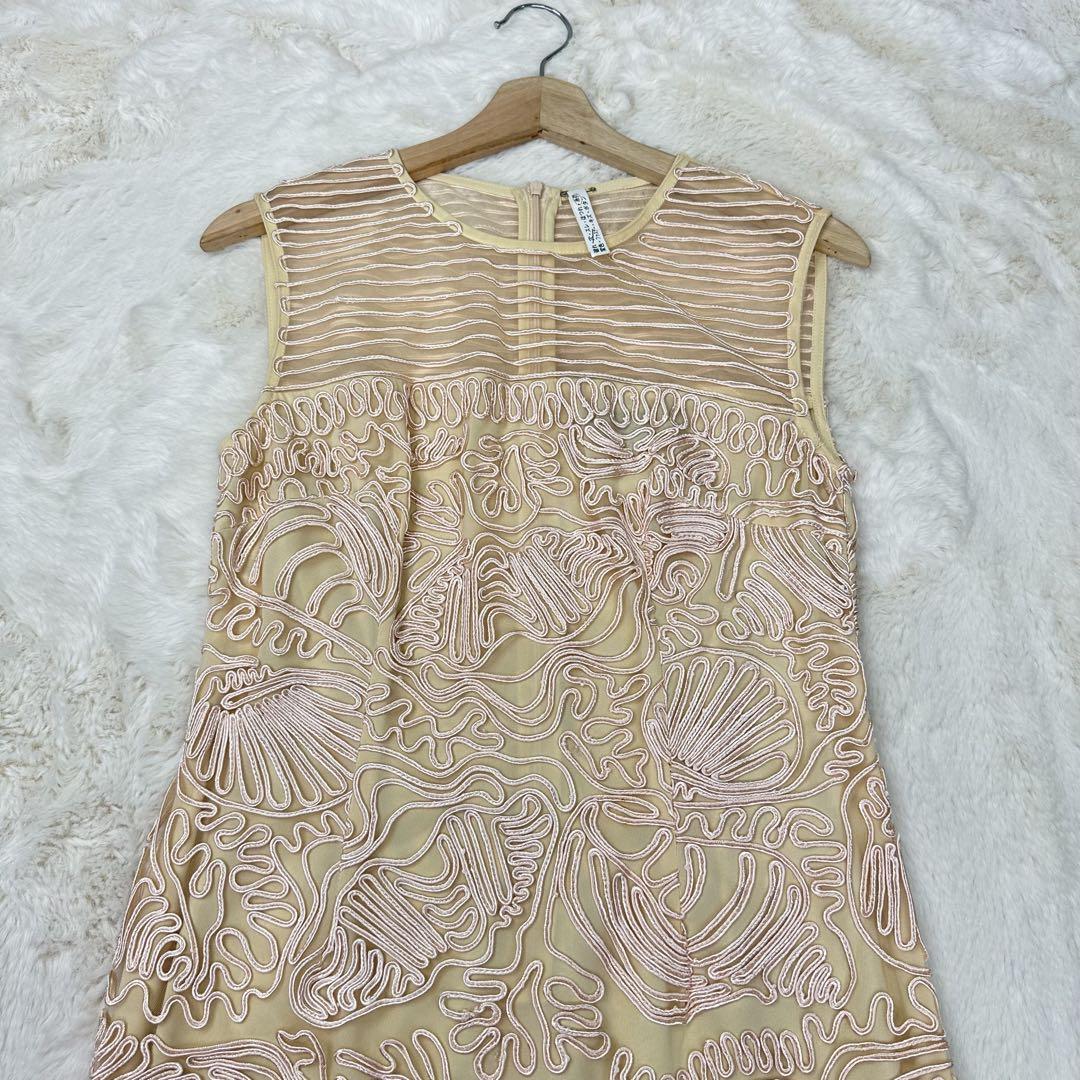 ✨美品✨ERUKEI 総刺繍入りチュールワンピース 6サイズ L - メルカリ