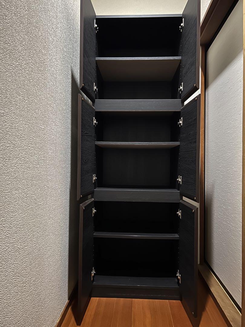 木製ラック　扉付き