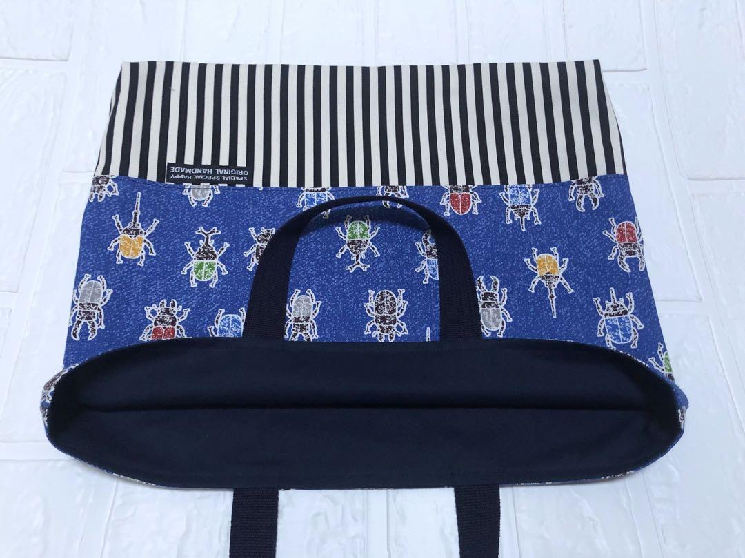 ハンドメイド 入園セット 【昆虫×昆虫】青 カブトムシ 入園入学準備 imgrc0071263348.gif