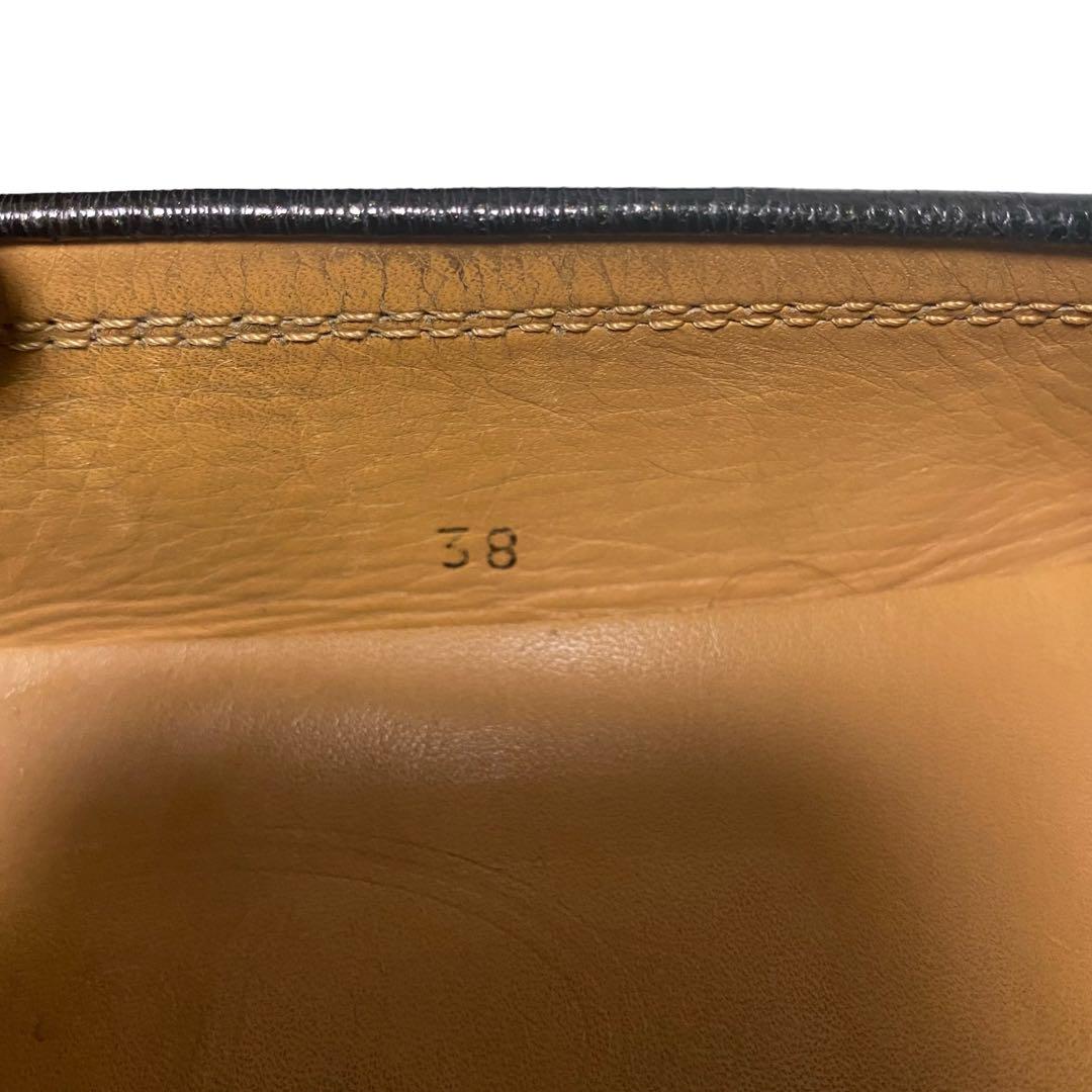 TOD'Sトッズ　ローファー　スクエアトゥ　レザー　ダークグリーン　サイズ38