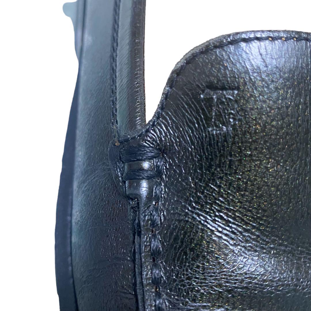 TOD'Sトッズ　ローファー　スクエアトゥ　レザー　ダークグリーン　サイズ38