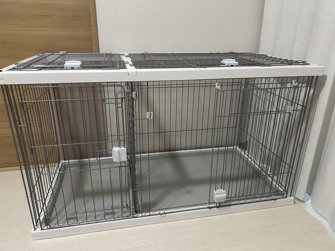 ペティオ トイレのしつけが出来る サークル ホワイト レギュラー　屋根付