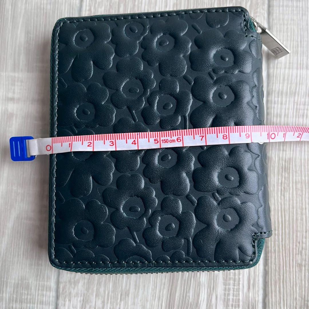 【限定レア】極美品 marimekko マリメッコ Petra 牛革 財布 緑