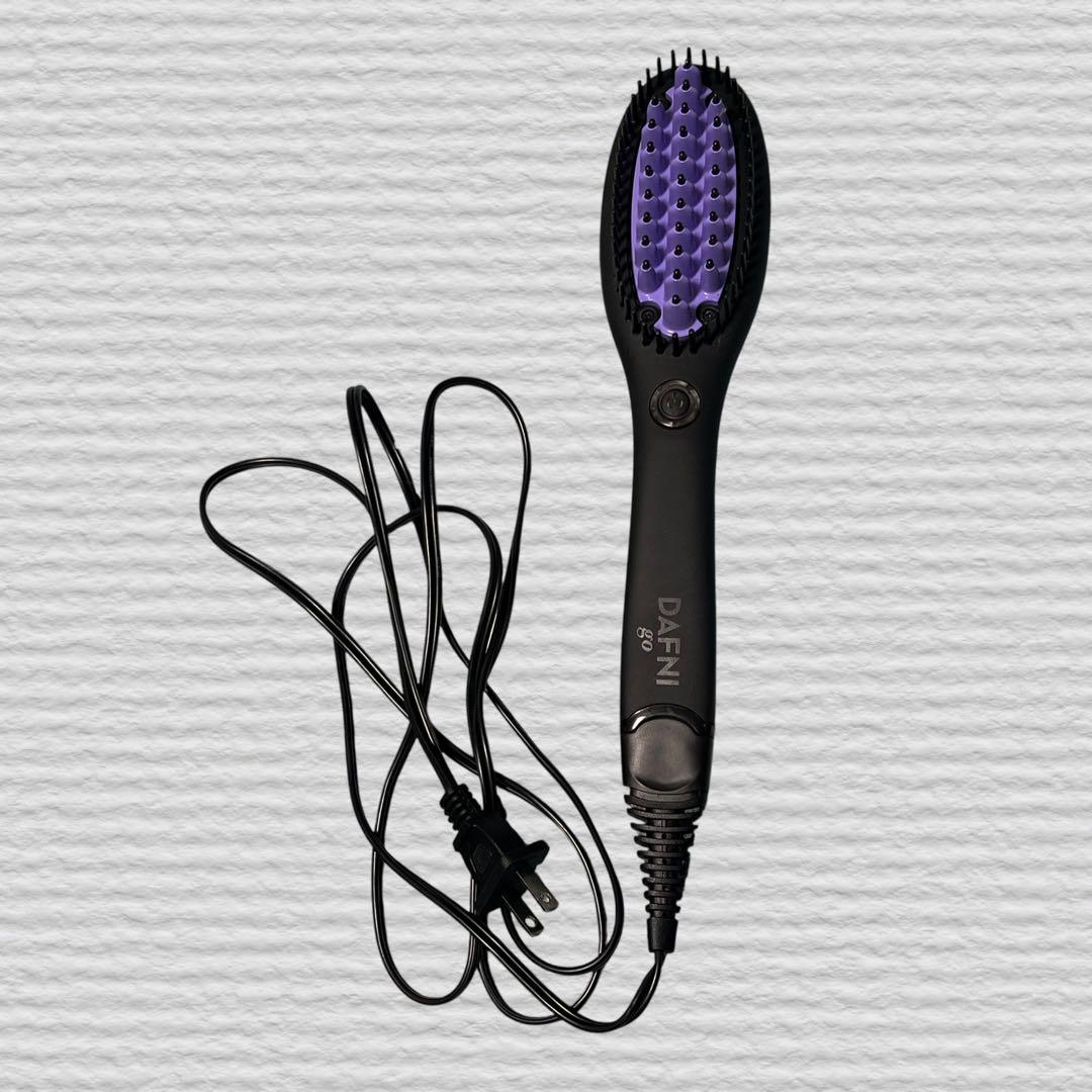 DAFNnano ヘアブラシアイロン 黒・紫 楽天市場】DAFNI nano（ダフニ ナノ）／ ヘア ブラシ アイロン