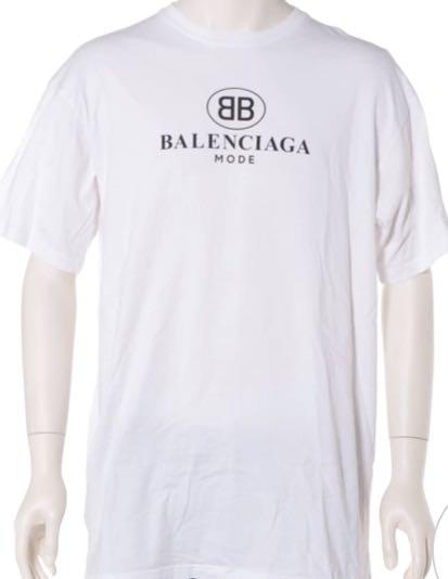 格安大特価 国内完売品‼️ Tシャツ Sサイズ jIU3l-m67034189028 Balenciaga bbロゴWhite 定番正規店