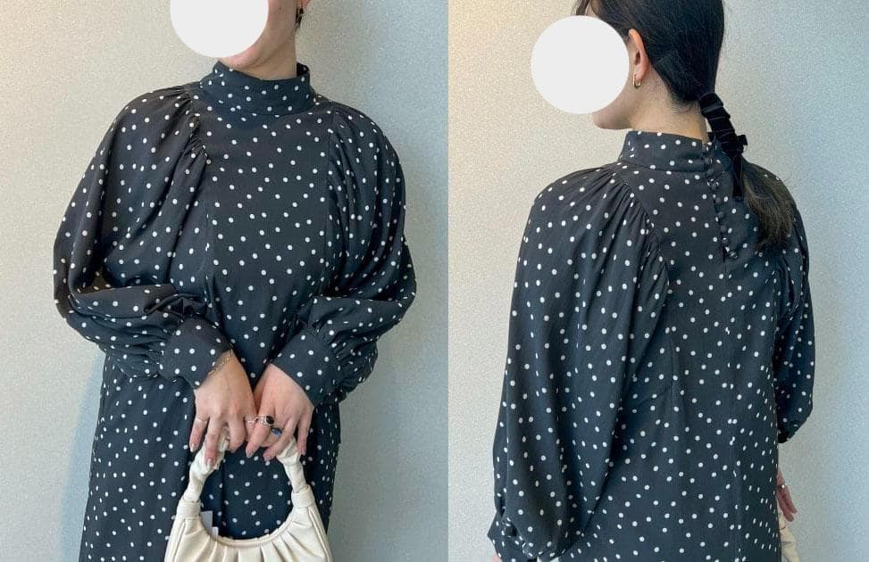 美品【A PUPIL】3万 ドット柄マキシワンピース デミルクスビームス 美品【A PUPIL】3万 ドット柄マキシワンピース デミルクスビームス