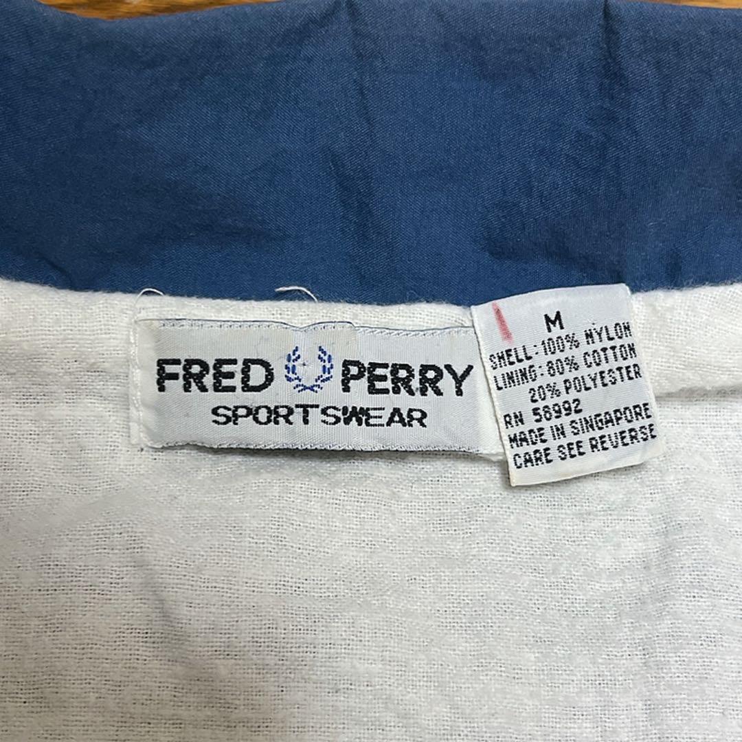 80s FRED PERRY フレッドペリー コーチジャケット ブルー M