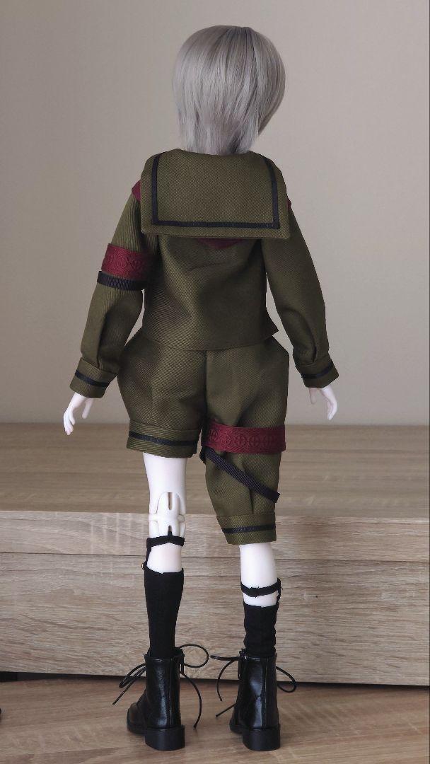 ドール用　アウトフィット　ポンチョ(サップグリーン)　1/4サイズ　ハンドメイド ドール用 衣装(サップグリーン) アウトフィット 1/4サイズ