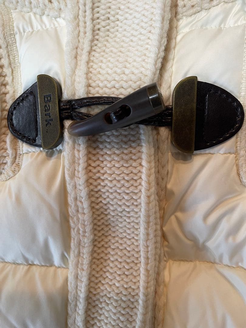 美品☆バークBARK ダウンジャケット ダッフルコート ニットダッフル ダウン 美品☆バークBARK ダウンジャケット ダッフルコート ニットダッフル ダウン