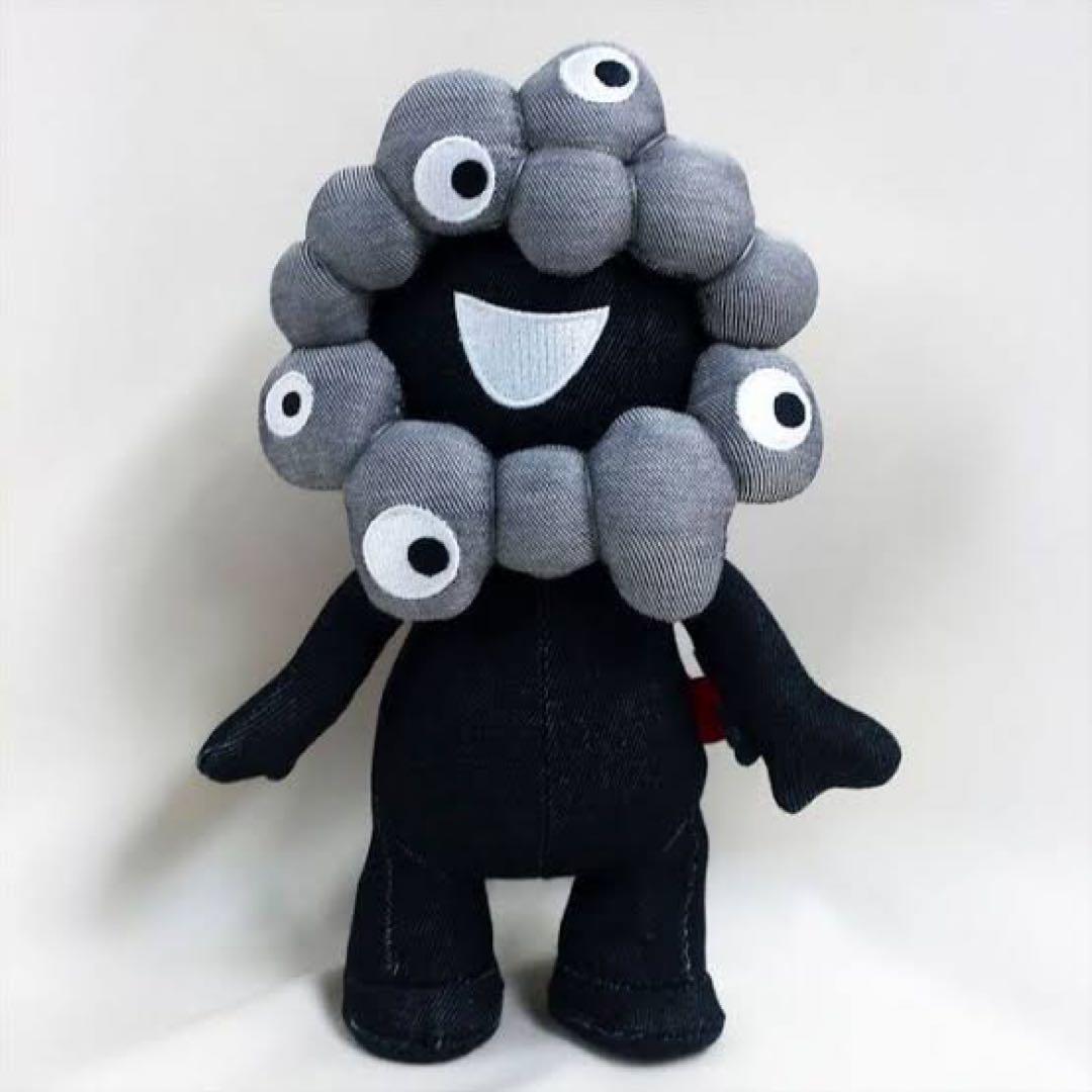 万博限定EDWINコラボ ミャクミャクぬいぐるみ 黒いミャクミャク