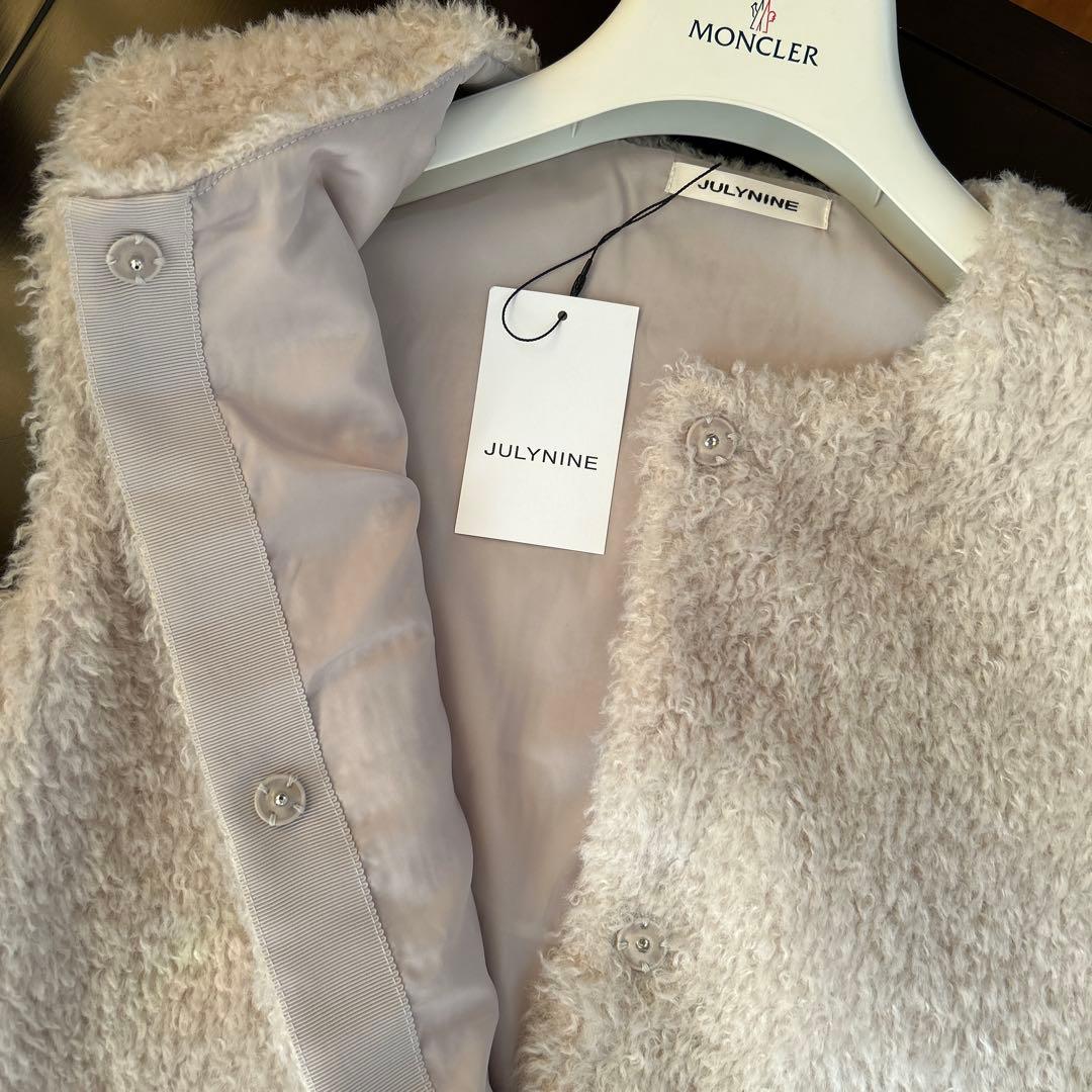 ジュライナイン ファーベスト ベージュ JULY NINEファーベスト - メルカリ