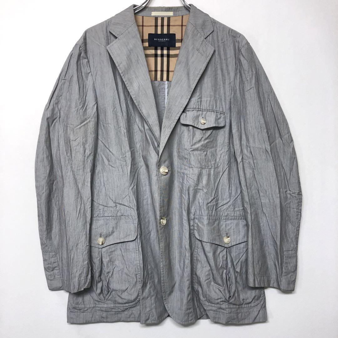 BURBERRY LONDON 古着 チェック裏地 テーラードジャケット