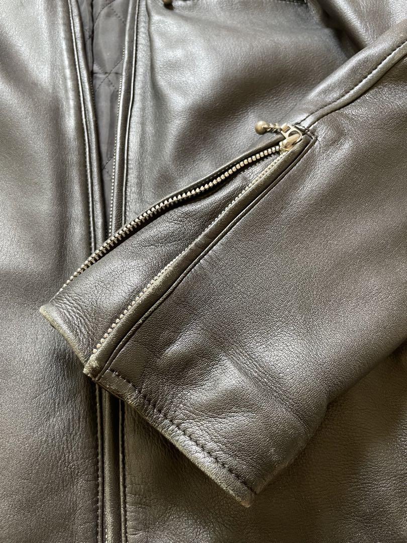 定価57200円 Mr.OLIVE ラムレザー　70'sスポーツライダース　S MR.OLIVE ラムレザー シングルスポーツライダース