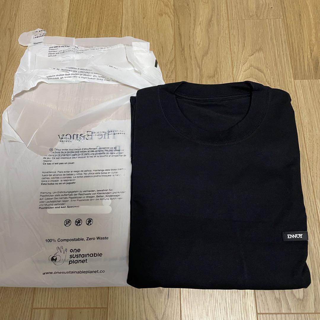 ENNOY 22AW 2Pack L/S Tee 黒 XL フロントロゴのみ