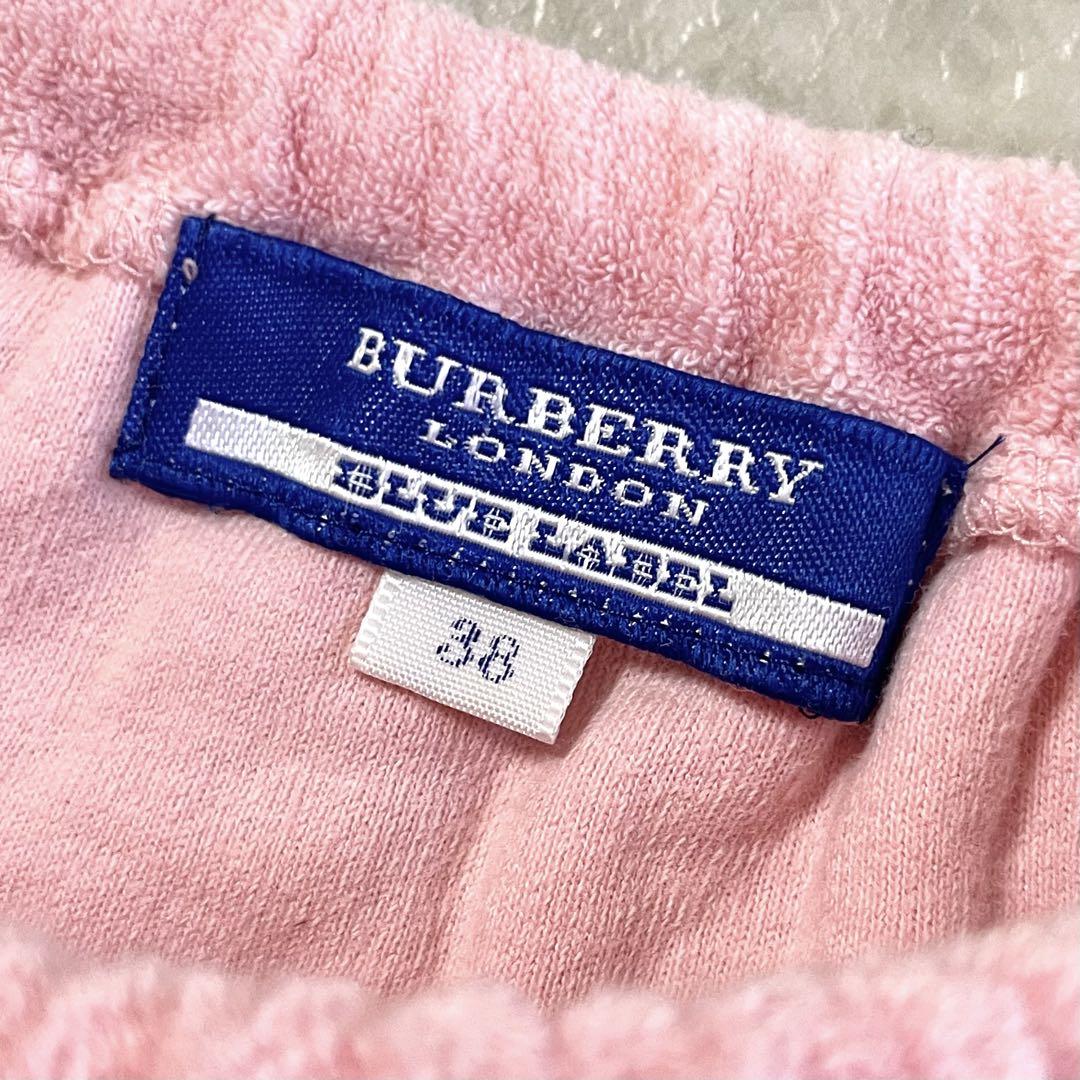 BURBERRY BLUE LABEL 日本製 コットンパイルキャミソール 38