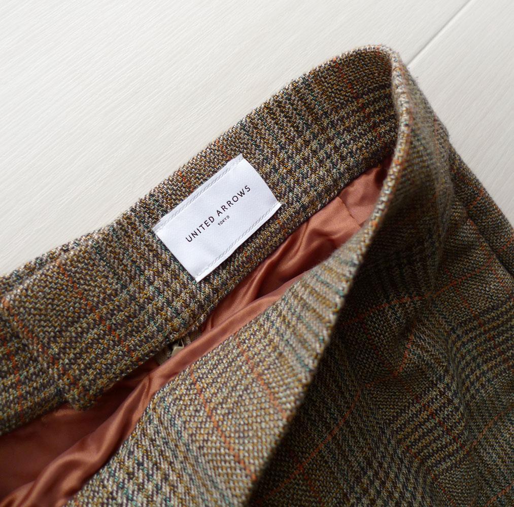 2万 チェック柄マーメイドスカート