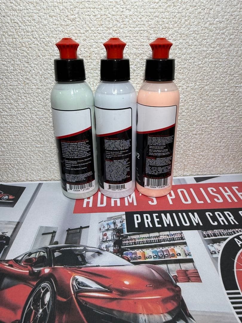 アダムス ポリッシュ メタルポリッシュ #1 & #2 & ワンステップメタル アダムス ポリッシュ メタルポリッシュ #1 & #2 & ワンステップメタル