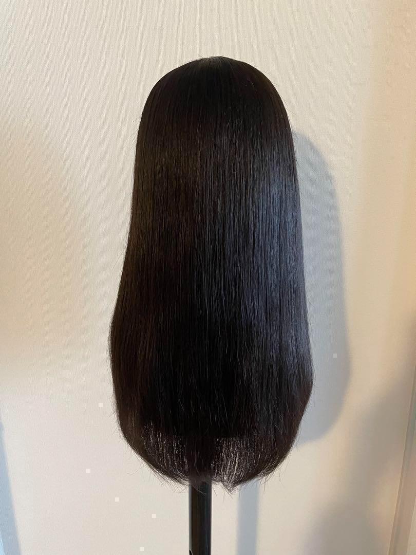 ❤ 最高品質 人毛100％ 50cm 医療用 人工皮膚 自然黒 レミー