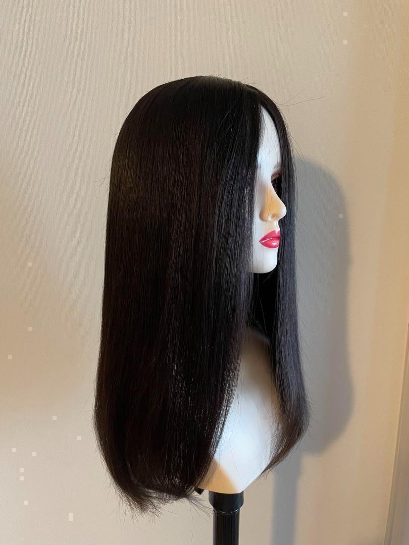 ❤ 最高品質 人毛100％ 50cm 医療用 人工皮膚 自然黒 レミー