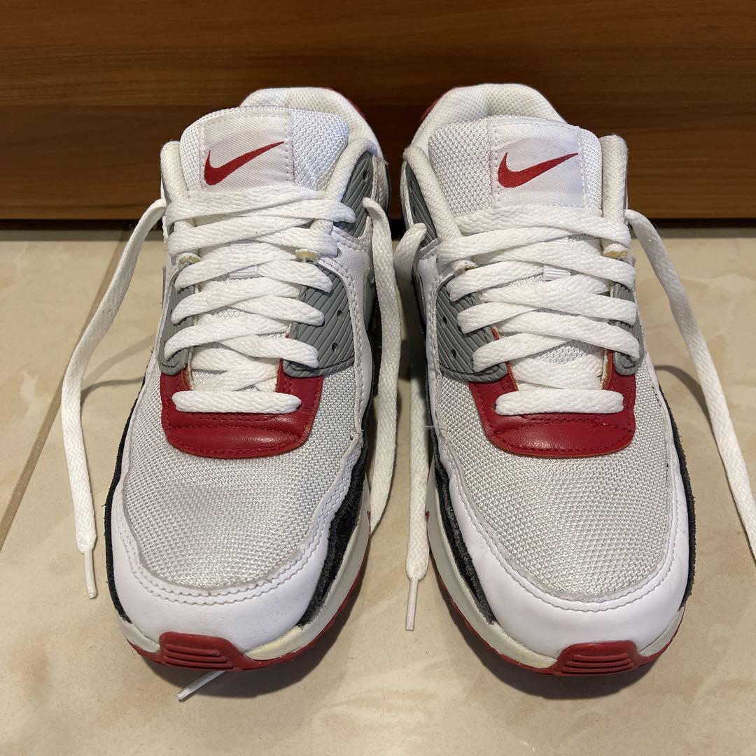 Nike Air Max 90 ホワイト/レッド/グレー　24㎝