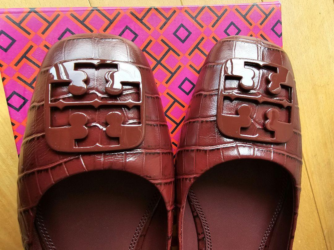 【新品】Tory Burch　ジョージア　バレエ　ソフトクロコ　エンボス