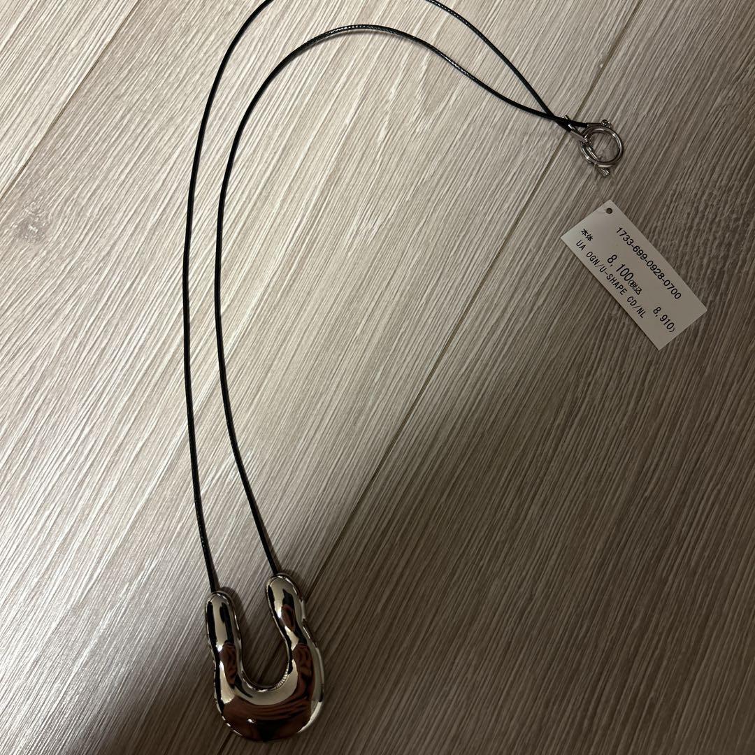 のん　UNITED ARROWS オーガニック U シェイプ ネックレス 新品/完売品】UNITED ARROWSオーガニックUシェイプコード