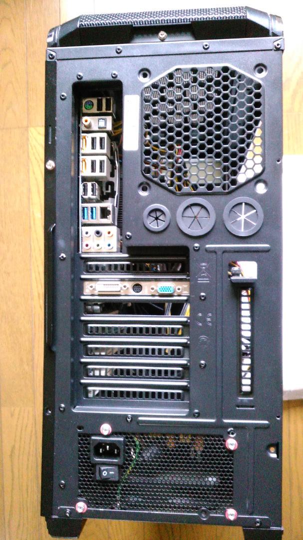 自作パソコンケース(動作確認済み、中古品)電源、DVD正常です