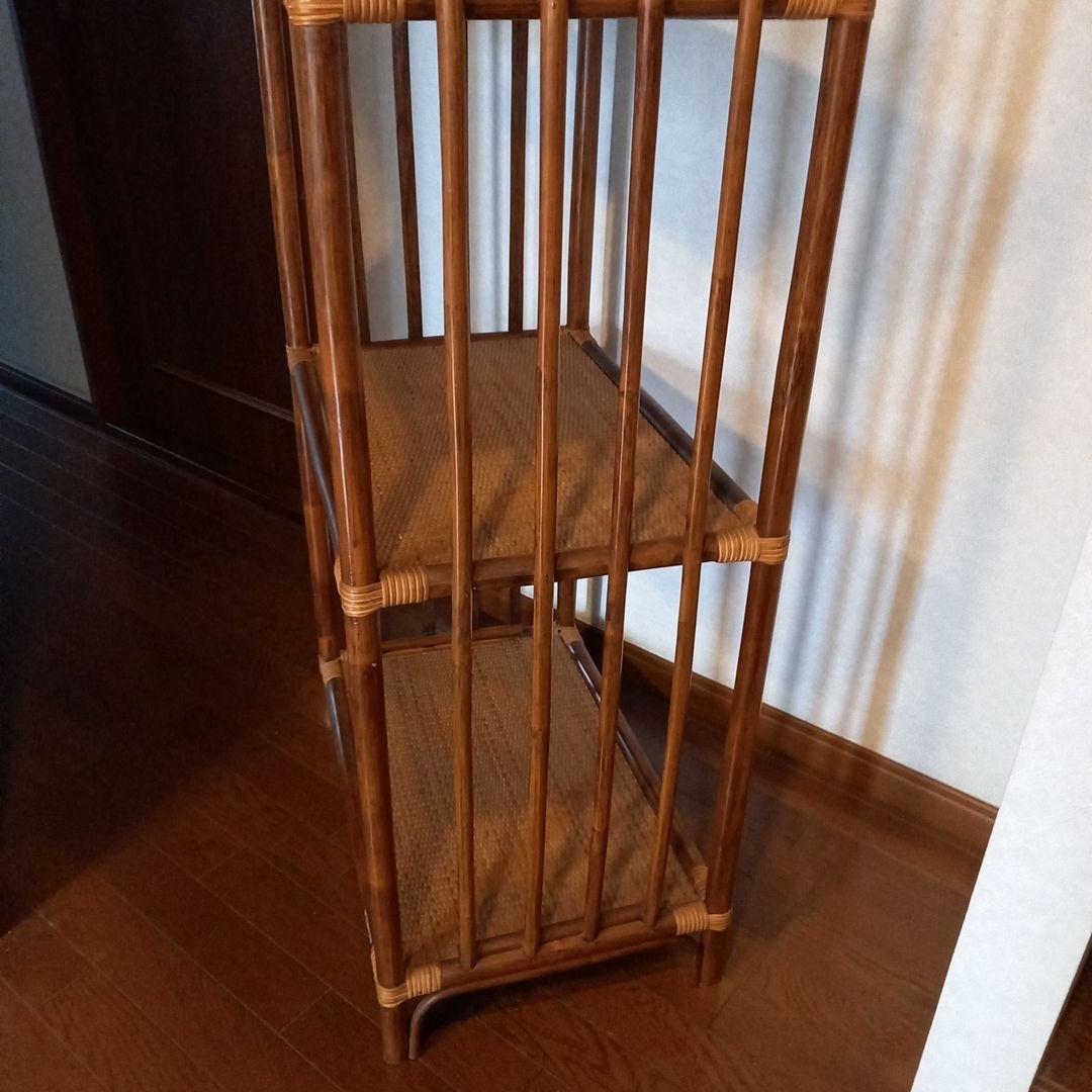 アーチ型4段　藤製ラック　縦1m70cm ￥7500