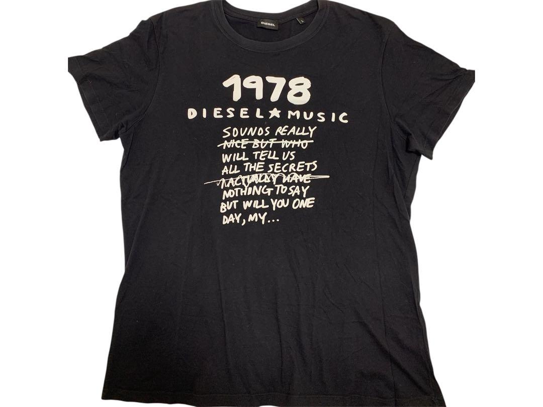 DIESEL ディーゼル 1978 Tシャツ ブラック Lサイズ