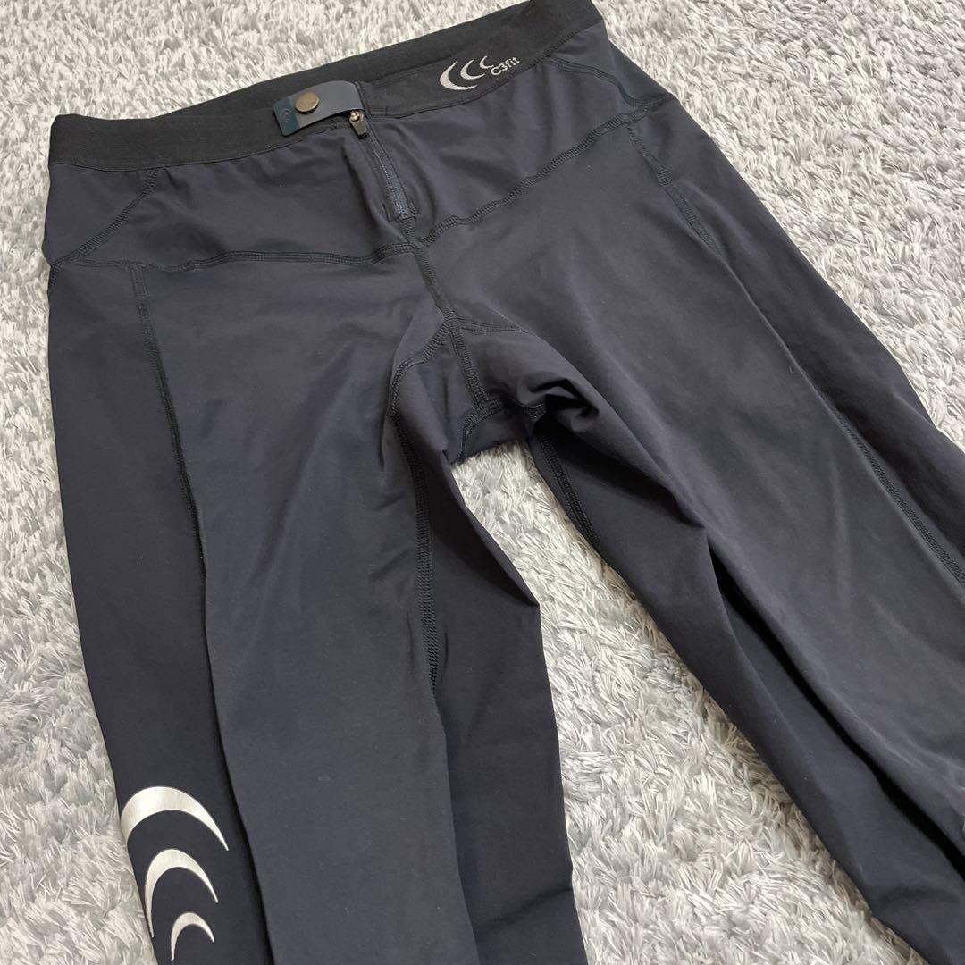 C3fit フォーカスサポート ロングタイツ 3FW17122 収納袋付き L