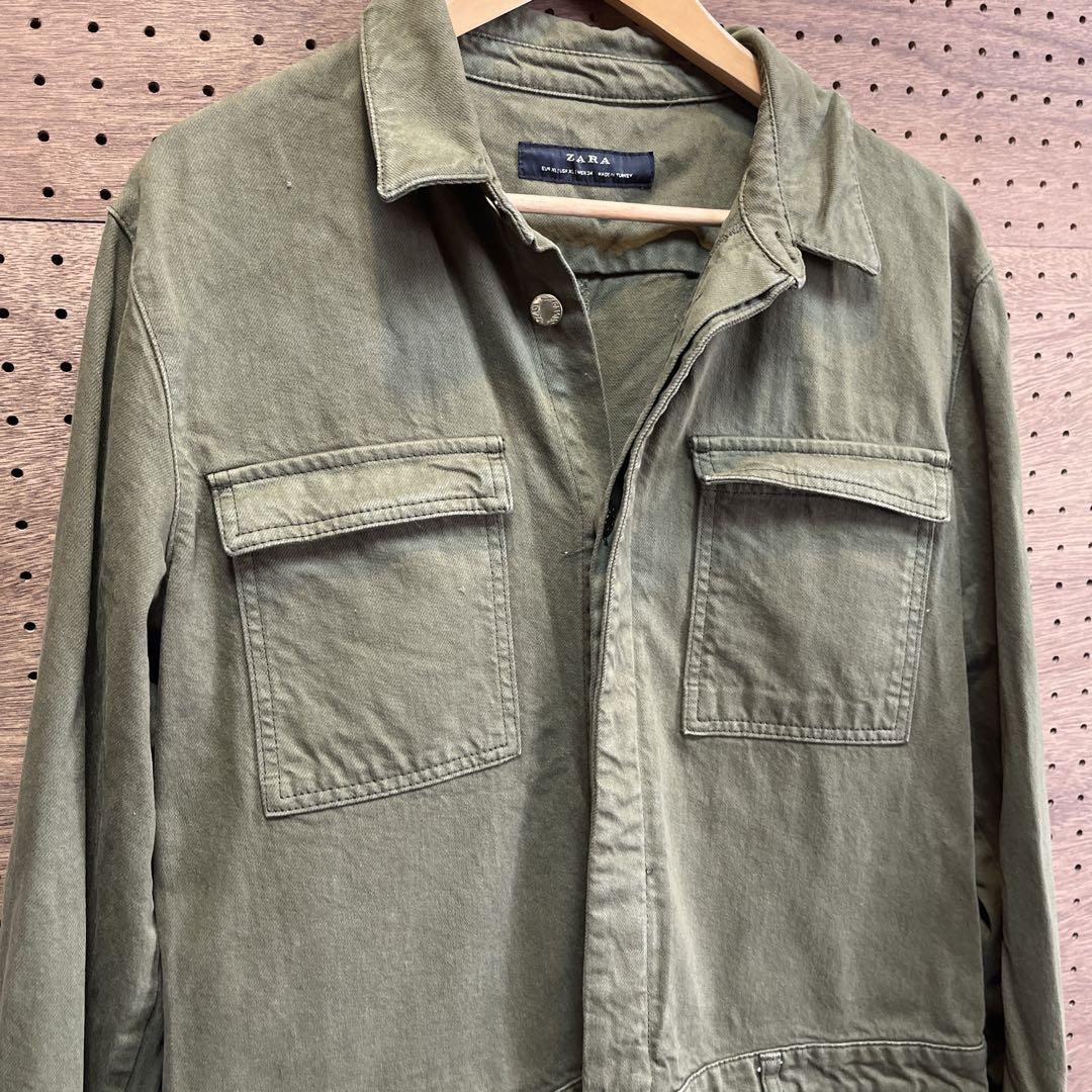ZARA ザラ　オールインワン　ツナギ　ミリタリー　極美品　XL