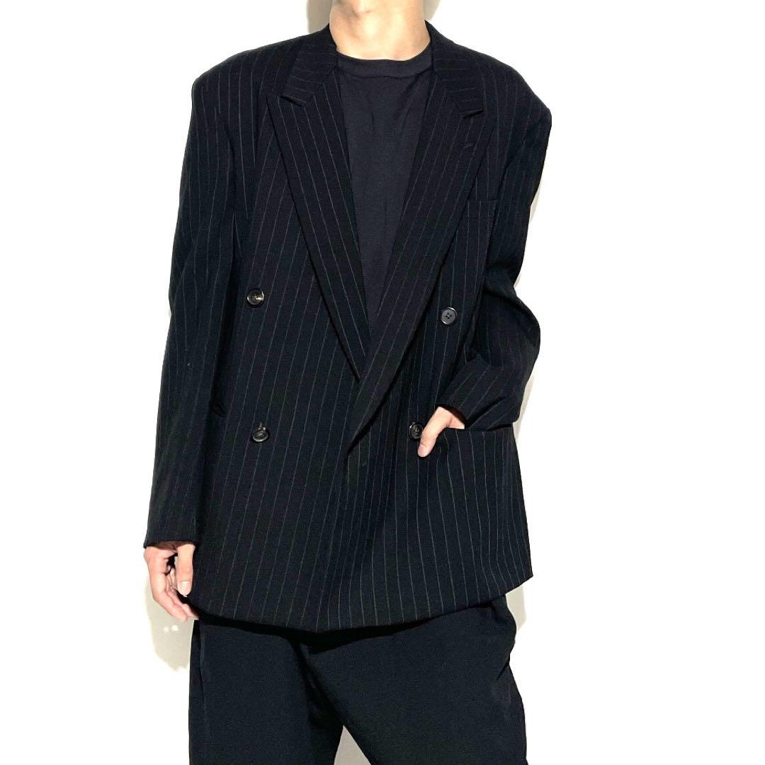 美品 Y‘s for men ワイズフォーメン ビッグシルエットダブルジャケット