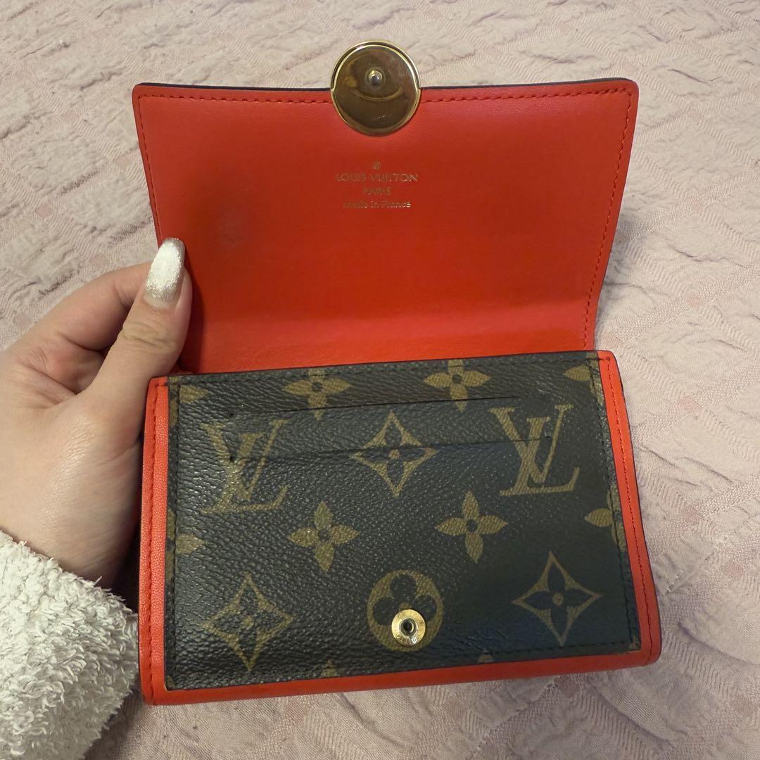 Louis Vuitton 二つ折り財布 ブラウン/レッド