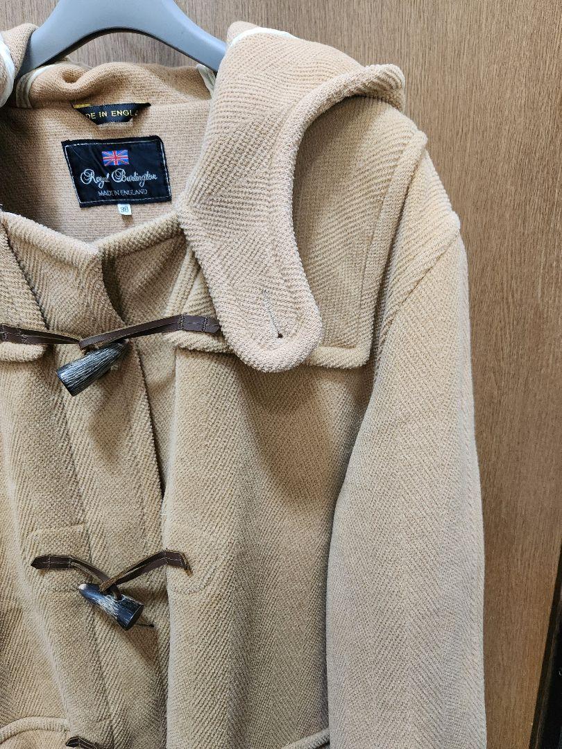  Burlington ヘリンボーン　カットパイル　ダッフルコート Royal Burlington ヘリンボーン カットパイル ダッフルコート
