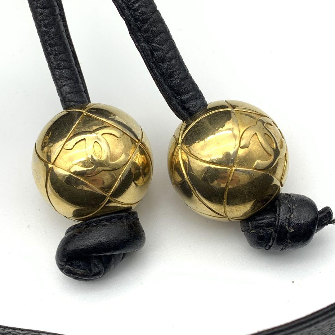 ☆CHANEL☆シャネル トリプルココ キャビアスキン 巾着 チェーン
