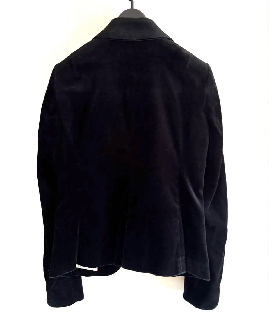 LAUTREAMONT ブラック ベルベット テーラードジャケット Sサイズ