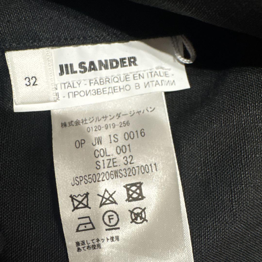 JIL SANDER ジルサンダー リネンワンピース32ネイビー - メルカリ