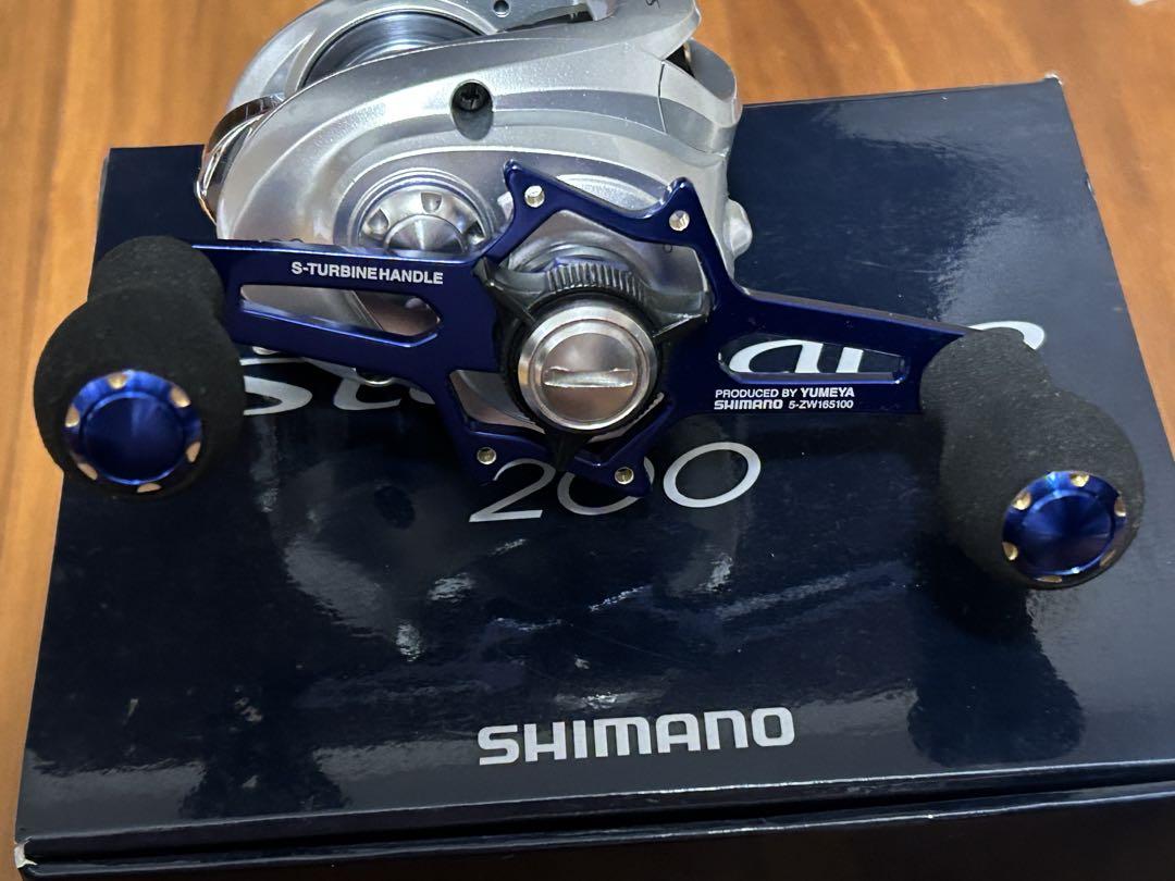 シマノ 12 ステファーノ 200 夢屋タービンハンドル付き 美品
