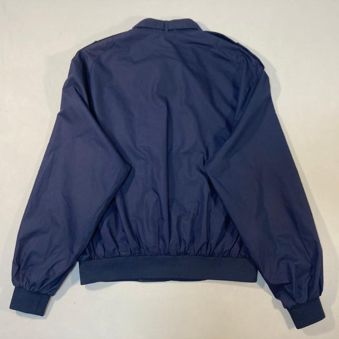 【メンバーズオンリー　ブルゾン　古着　フルジップ　紺色　ネイビー】