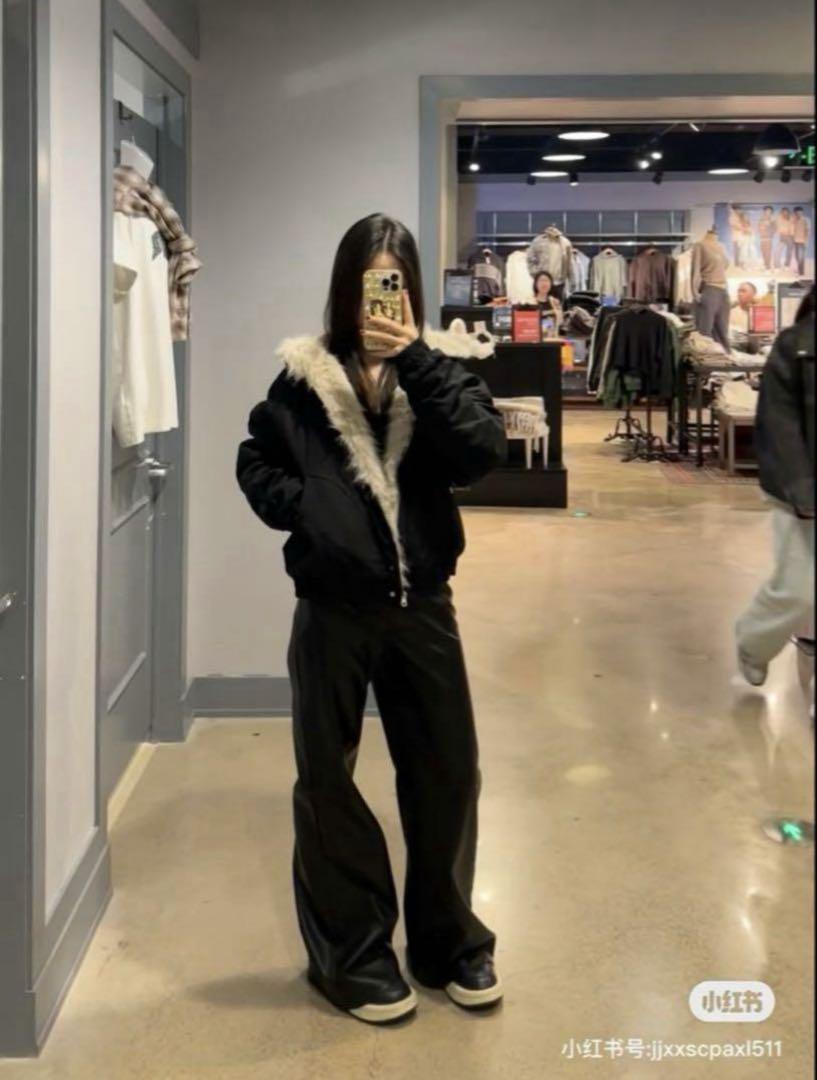 (即発)短丈 ファー fur foodie jacket opium y2k L