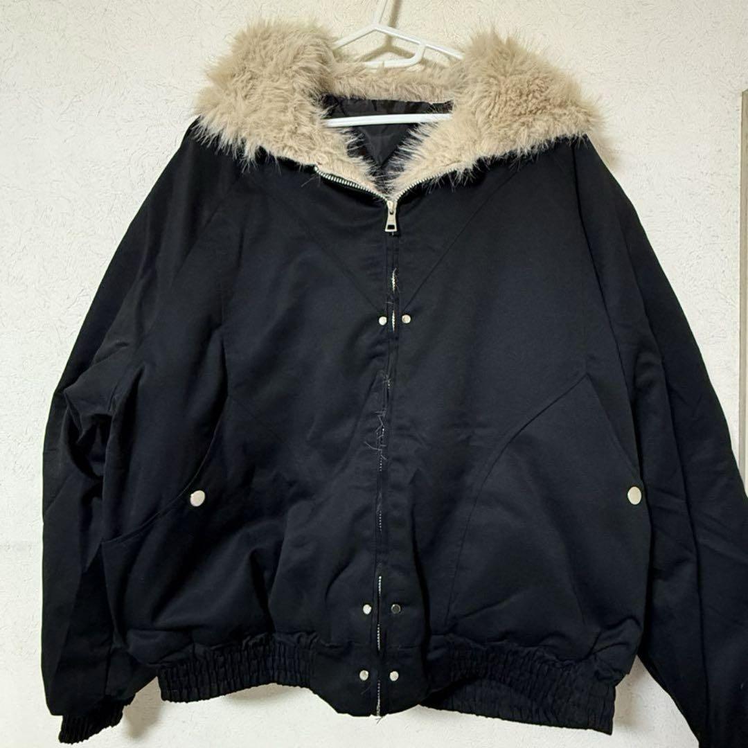 (即発)短丈 ファー fur foodie jacket opium y2k L