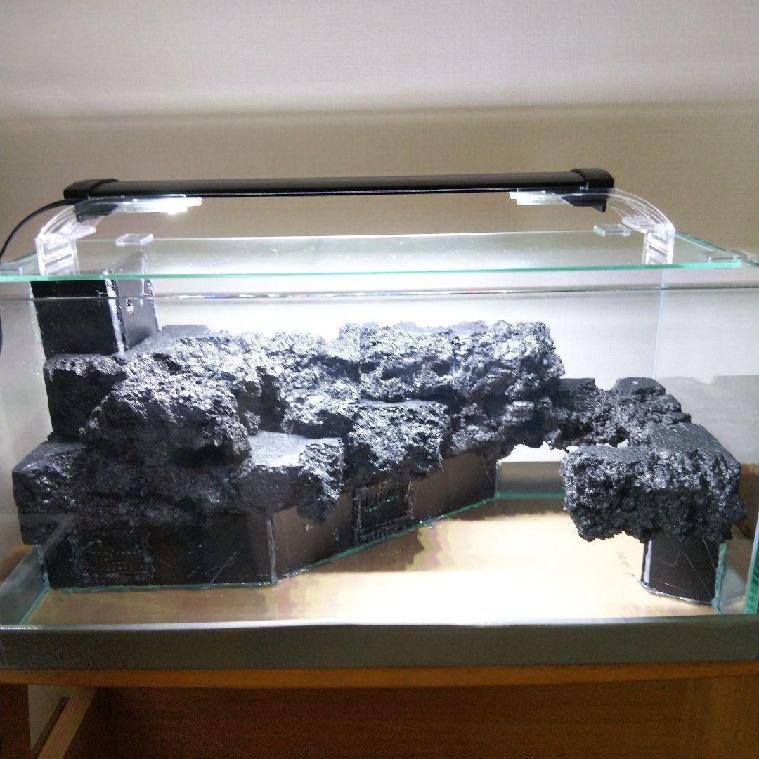 滝のあるアクアテラリウム製作キット イモリウム 苔テラリウム