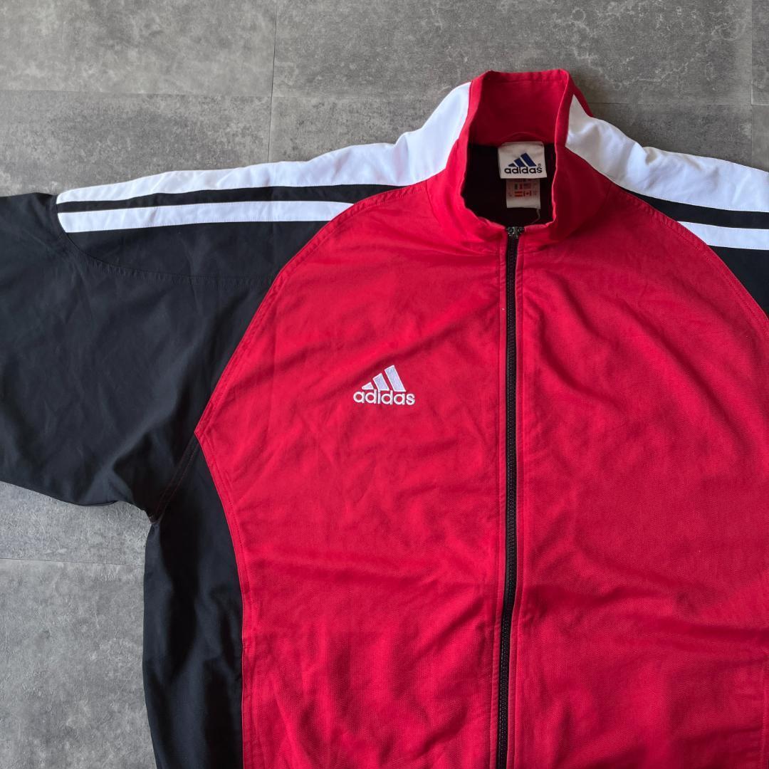 90s-00s adidas ラグラン トラックジャケット L 万国旗 A150