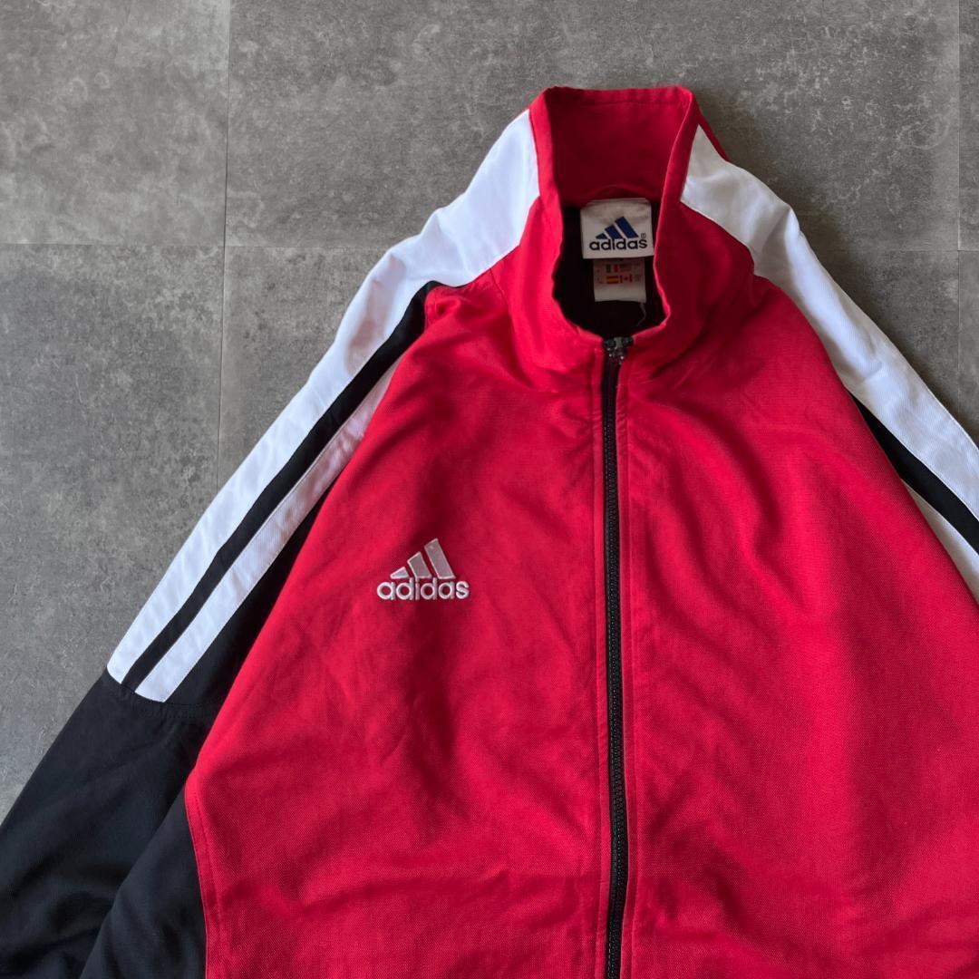 90s-00s adidas ラグラン トラックジャケット L 万国旗 A150