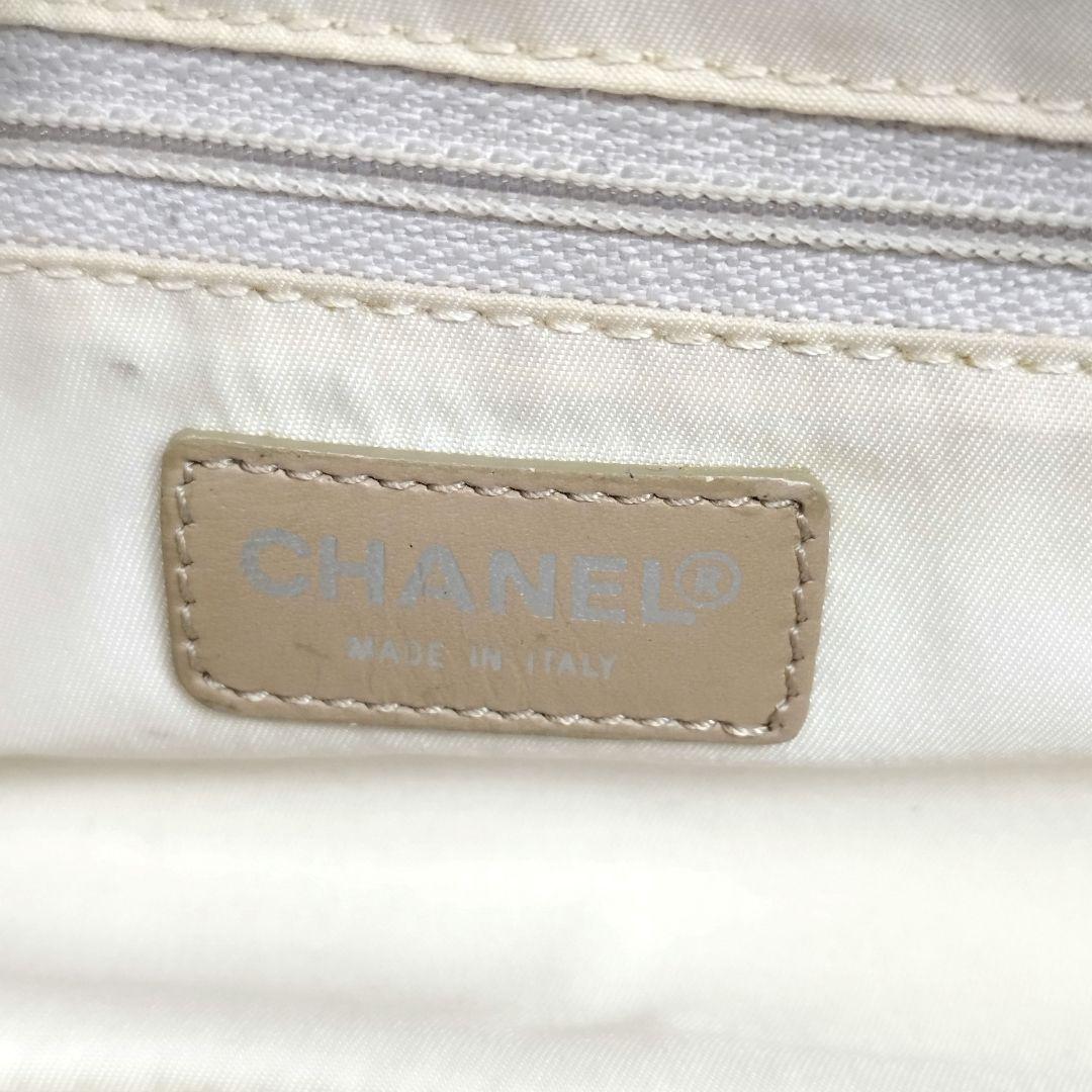 美品　CHANEL　シャネル　ニュートラベルライン　ミニボストン　ベージュ